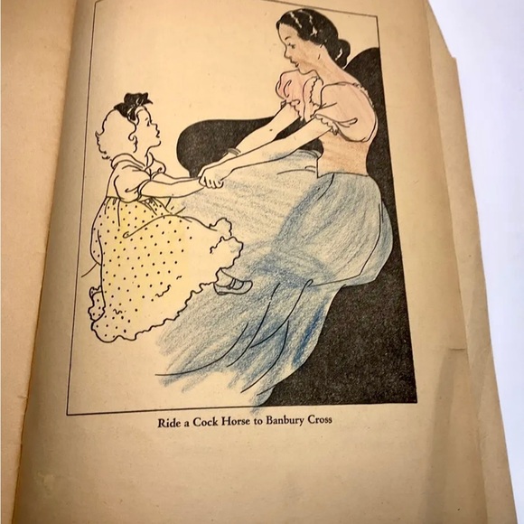 Antique Mother Goose Rhymes Picture Book #1064 1928 Whitman Publishing (48 pgs) - Picture 8 of 9